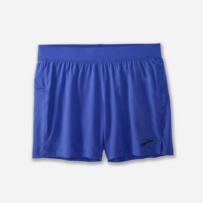 Brooks Sherpa 5 2-In-1 Mens Running Shorts - Amparo Blue - Philippines (326185NOS)